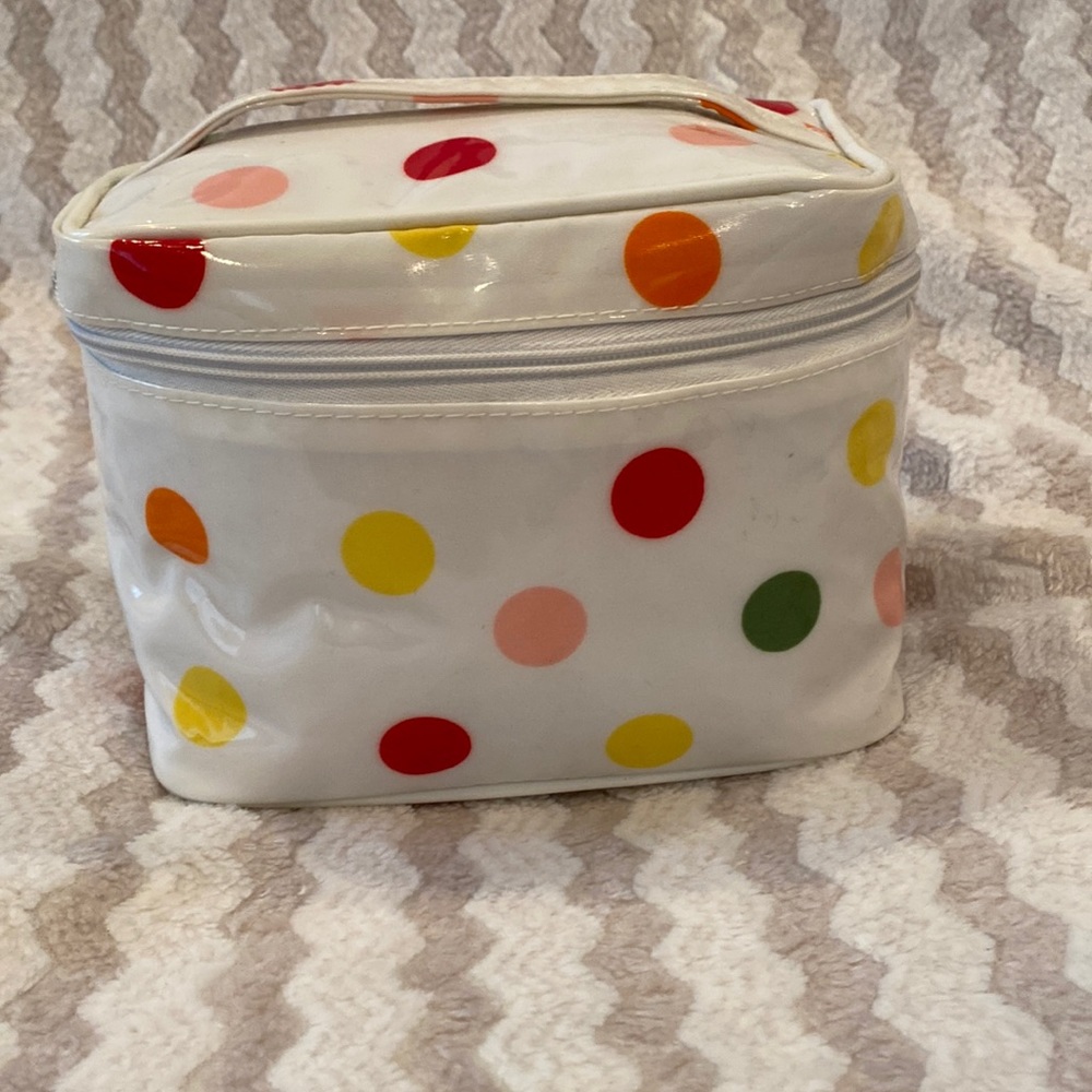 Polkadot Vinyl Makeup Bag